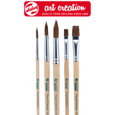 OTU KOMPLEKTS PONIJS 5gab.:6, 8, 10, 14,14 (Watercolour brush set pony/polyester | 5 brushes)